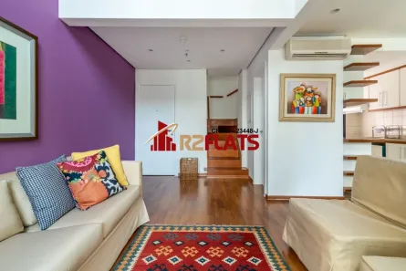 Flat com 1 Quarto para alugar, 64m² no Moema, São Paulo