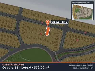 Lote/Terreno à venda, 372m² no Eparque Mirage, São José do Rio Preto