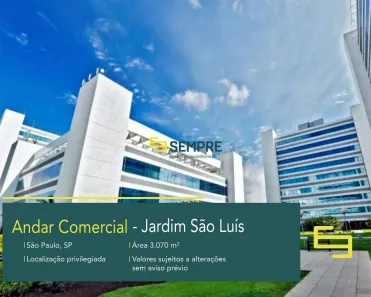 Imóvel Comercial para alugar, 3070m² no Jardim São Luís, São Paulo