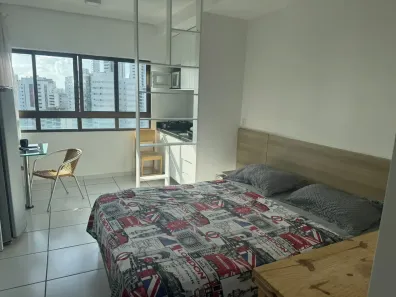 Apartamento com 1 Quarto para alugar, 25m² no Boa Viagem, Recife