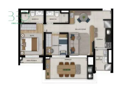 Apartamento com 2 Quartos à venda, 70m² no Chácara Califórnia, São Paulo