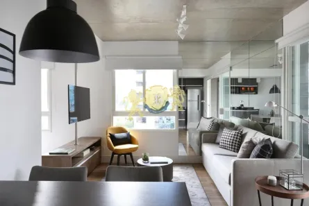 Flat com 1 Quarto para alugar, 60m² no Cidade Monções, São Paulo