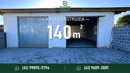 Galpão/Depósito/Armazém para alugar, 140m² no Cachoeira, São José dos Pinhais