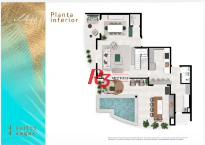 Cobertura com 4 Quartos à venda, 302m² no Ponta da Praia, Santos
