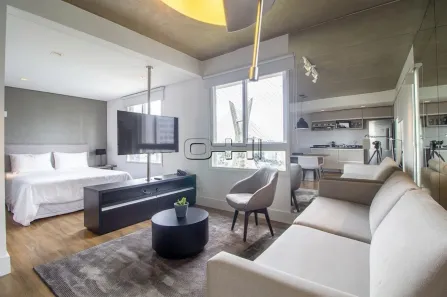 Apartamento com 1 Quarto para alugar, 63m² no Cidade Monções, São Paulo