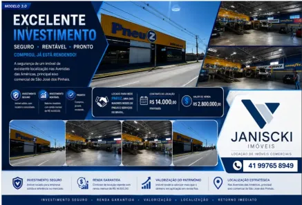 Ponto Comercial à venda, 685m² no Três Marias, São José dos Pinhais