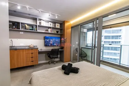Apartamento com 1 Quarto para alugar, 26m² no Vila Firmiano Pinto, São Paulo