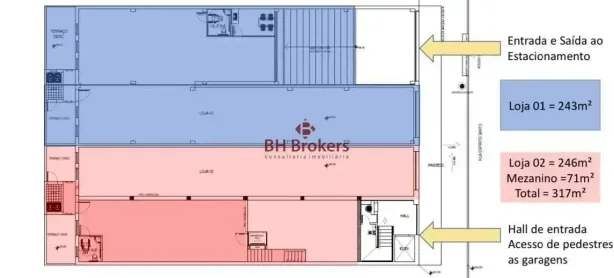 para alugar, 243m² no Centro, Belo Horizonte