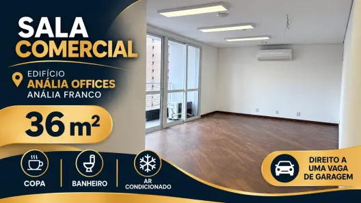 Sala Comercial para alugar, 40m² no Vila Regente Feijó, São Paulo