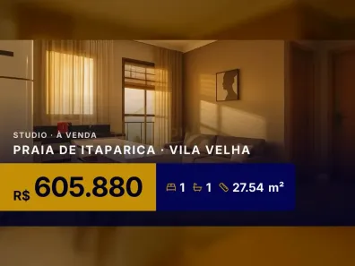 Apartamento com 1 Quarto à venda, 27m² no Praia de Itaparica, Vila Velha