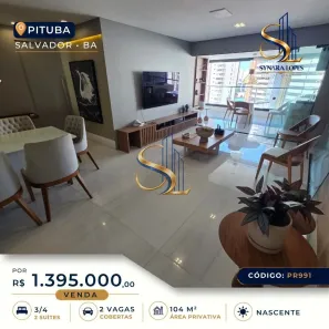 Apartamento com 3 Quartos à venda, 104m² no Barbalho, Salvador
