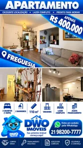 Apartamento com 3 Quartos à venda, 110m² no Pechincha, Rio de Janeiro