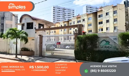 Apartamento com 2 Quartos para alugar, 70m² no Parque Iracema, Fortaleza