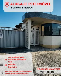 Casa de Condomínio com 4 Quartos para alugar, 200m² no Brasília, Feira de Santana