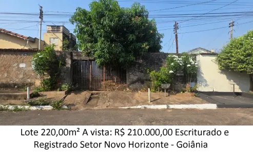 Lote/Terreno à venda, 220m² no Residencial Santa Fé I, Goiânia