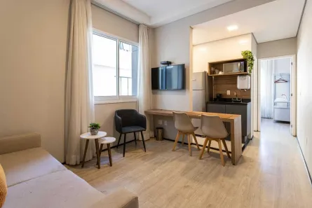 Apartamento com 1 Quarto para alugar, 35m² no Santa Cecília, São Paulo