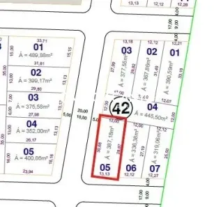 Lote/Terreno à venda, 387m² no Residencial Recanto Suíço, Sinop