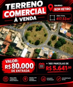 Lote/Terreno à venda, 417m² no Parque Bom Retiro, Paulínia