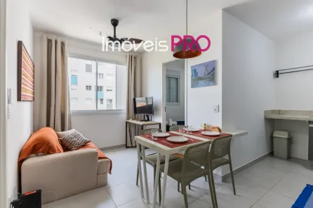 Apartamento com 2 Quartos para alugar, 34m² no Santo Amaro, São Paulo