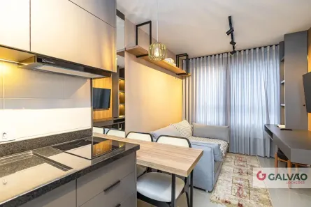 Apartamento com 1 Quarto para alugar, 28m² no Centro, Curitiba