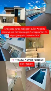Casa de Condomínio com 4 Quartos à venda, 234m² no Jardim Limoeiro, Camaçari