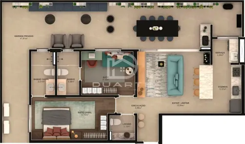 Apartamento com 2 Quartos à venda, 139m² no JK Nova Capital, Anápolis