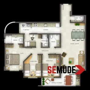 Apartamento com 3 Quartos à venda, 114m² no Trindade, Florianópolis