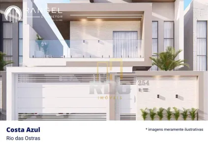 Casa com 3 Quartos à venda, 210m² no Costazul, Rio das Ostras