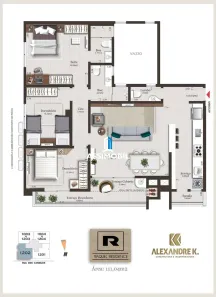 Apartamento com 3 Quartos à venda, 111m² no Pedra Branca, Palhoça