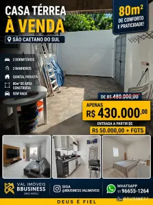 Casa com 2 Quartos à venda, 100m² no Nova Gerty, São Caetano do Sul