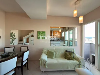 Apartamento com 2 Quartos para alugar, 80m² no Gonzaga, Santos