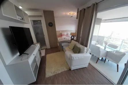 Apartamento com 1 Quarto para alugar, 38m² no Cidade Monções, São Paulo
