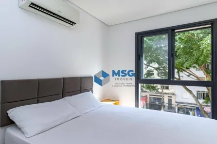 Apartamento com 1 Quarto para alugar, 23m² no Higienópolis, São Paulo