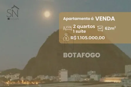 Apartamento com 2 Quartos à venda, 62m² no Botafogo, Rio de Janeiro