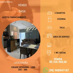 Casa com 2 Quartos à venda, 150m² no Cidade Operária, São Luís