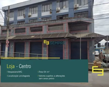 Ponto Comercial à venda, 64m² no Centro, Vespasiano