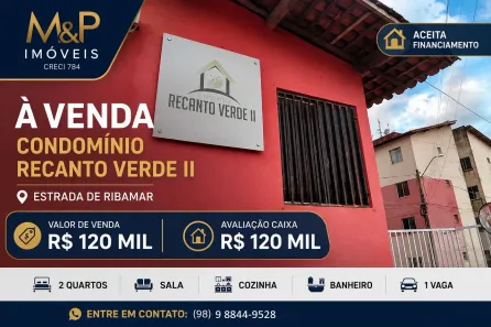 Apartamento com 2 Quartos à venda, 46m² no , São José de Ribamar
