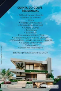 Casa de Condomínio com 4 Quartos à venda, 588m² no Residencial Quinta do Golfe, São José do Rio Preto