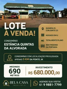 Lote/Terreno à venda, 690m² no Setor Habitacional Jardim Botânico, Brasília