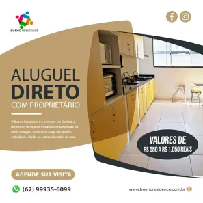 Kitnet com 1 Quarto para alugar, 28m² no Setor Sol Nascente, Goiânia