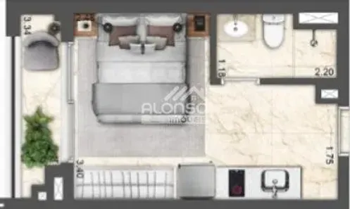 Apartamento com 1 Quarto à venda, 22m² no Butantã, São Paulo