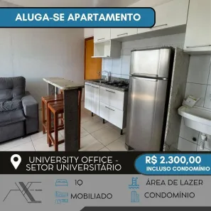 Apartamento com 1 Quarto para alugar, 30m² no Setor Leste Universitário, Goiânia