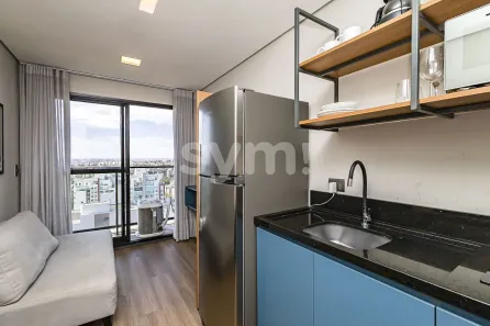 Apartamento com 1 Quarto para alugar, 22m² no Água Verde, Curitiba