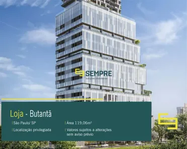 Ponto Comercial para alugar, 119m² no Butantã, São Paulo