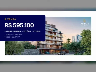 Apartamento com 1 Quarto à venda, 38m² no Jardim Camburi, Vitória