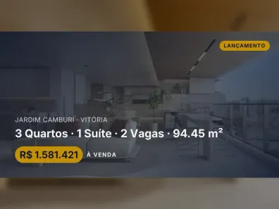 Apartamento com 3 Quartos à venda, 94m² no Jardim Camburi, Vitória