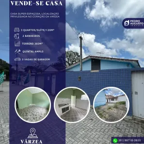 Casa com 3 Quartos à venda, 120m² no Várzea, Recife
