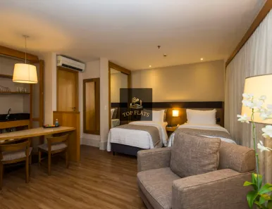 Flat com 1 Quarto para alugar, 30m² no Itaim Bibi, São Paulo