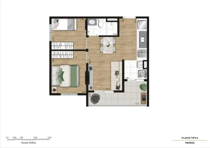 Apartamento com 2 Quartos à venda, 37m² no Vila Mira, São Paulo
