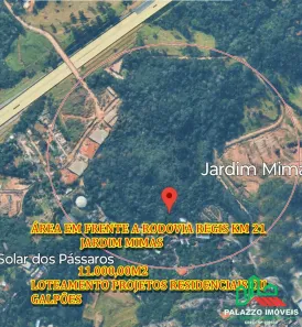 Lote/Terreno à venda, 11000m² no Jardim Mimas, Embu das Artes